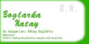 boglarka matay business card