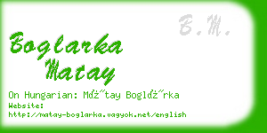 boglarka matay business card